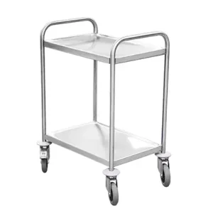 Cleanroom stainless steel trolley