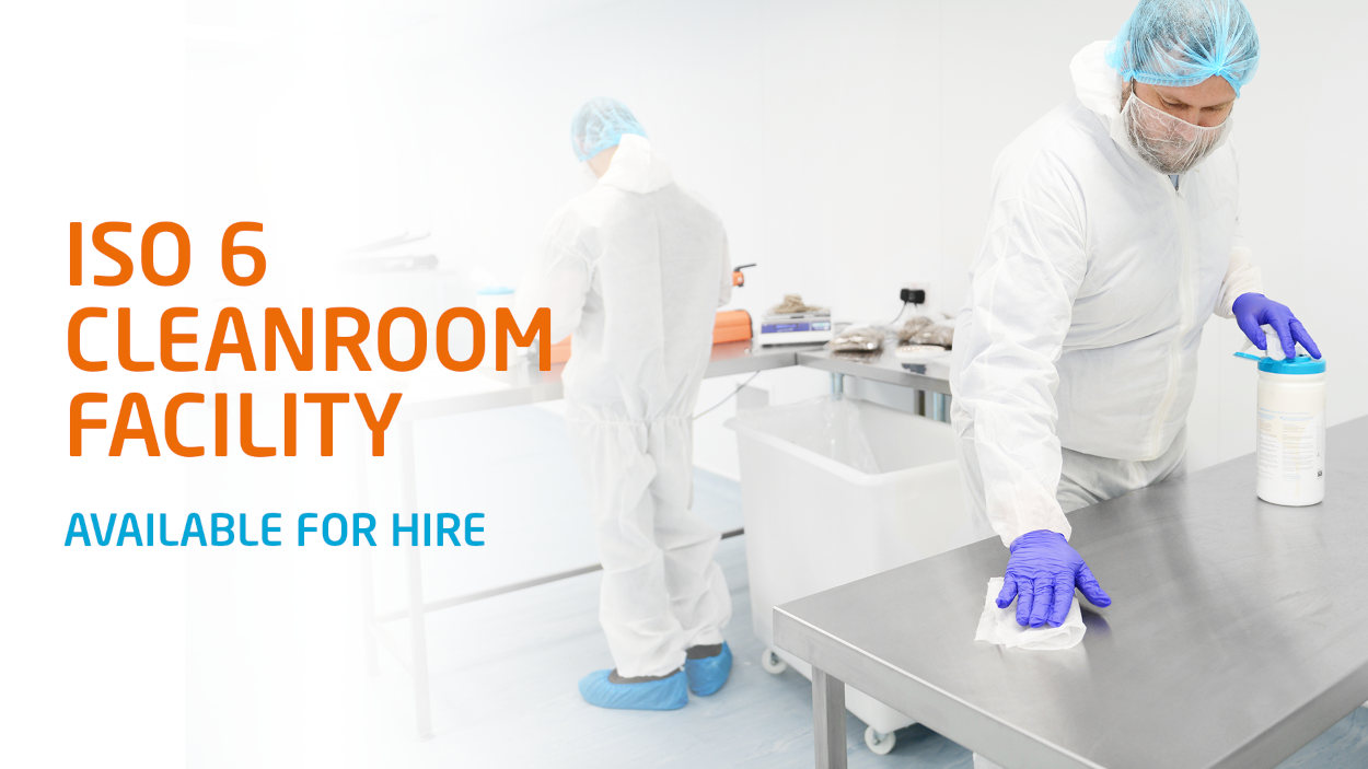 ISO 6 Cleanroom Facility to hire banner