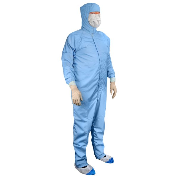 Permanent coverall with a hood - blue - Integrity